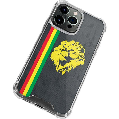 Vertical Banner - Lion of Judah iPhone 13 Pro Max Clear Case